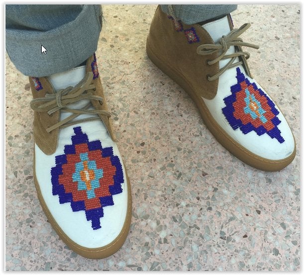 NIEUW Del Toro boots maat 43 chukka Azteekse print kraaltjes, Kleding | Heren, Del Toro, Overige kleuren, Verzenden, Boots