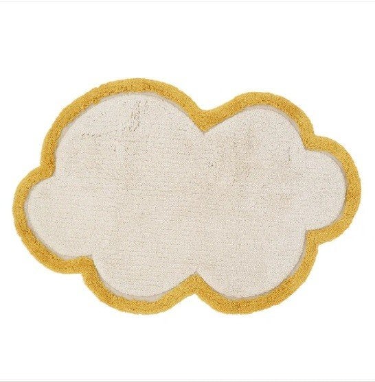Kindervloerkleed Little Nimbus Geel Nattiot, Nattiot, Rond, Nieuw, Contact@nattiot.fr