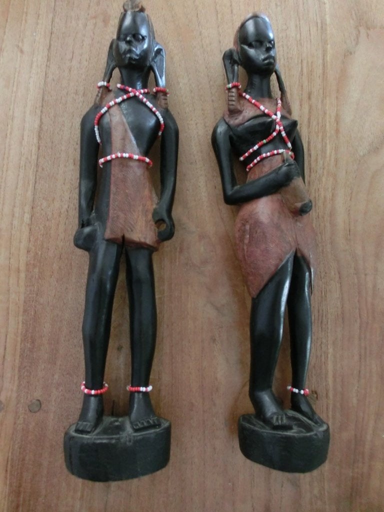 Massai vrouwenbeelden, Ophalen of Verzenden, Houtsnijwerk