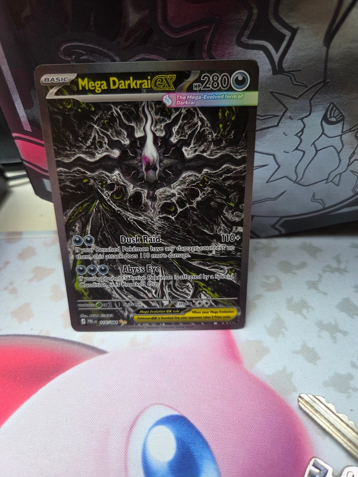 Mega Darkrai EX #116 pokemon pitchblack chase card, Ophalen of Verzenden, Nieuw, Losse kaart
