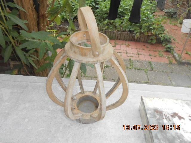 houten sierlantaarn/dakpan kaboutermotief uit tegelen, Ophalen of Verzenden, Zo goed als nieuw