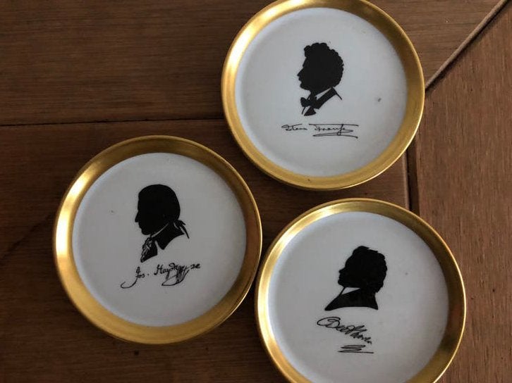 3 Furstenberg petit fours porseleinen schaaltjes, Ophalen of Verzenden, Zo goed als nieuw