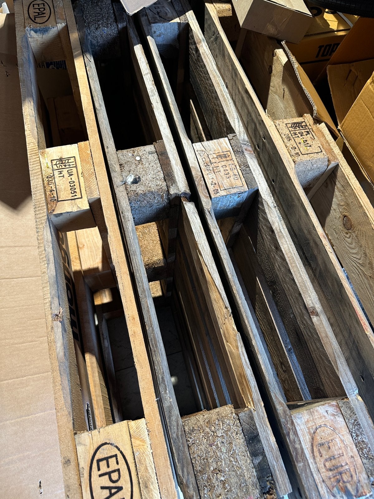 Europallets 5 stuks., Ophalen, Zo goed als nieuw, Pallet, Minder dan 200 cm