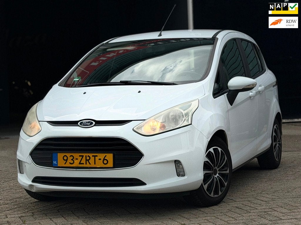 Ford B-Max 1.0 EcoBoost Style AIRCO/AUX/USB | LEUKE FAMILIEA, Auto's, Ford, Voorwielaandrijving, Gebruikt, Wit, Origineel Nederlands