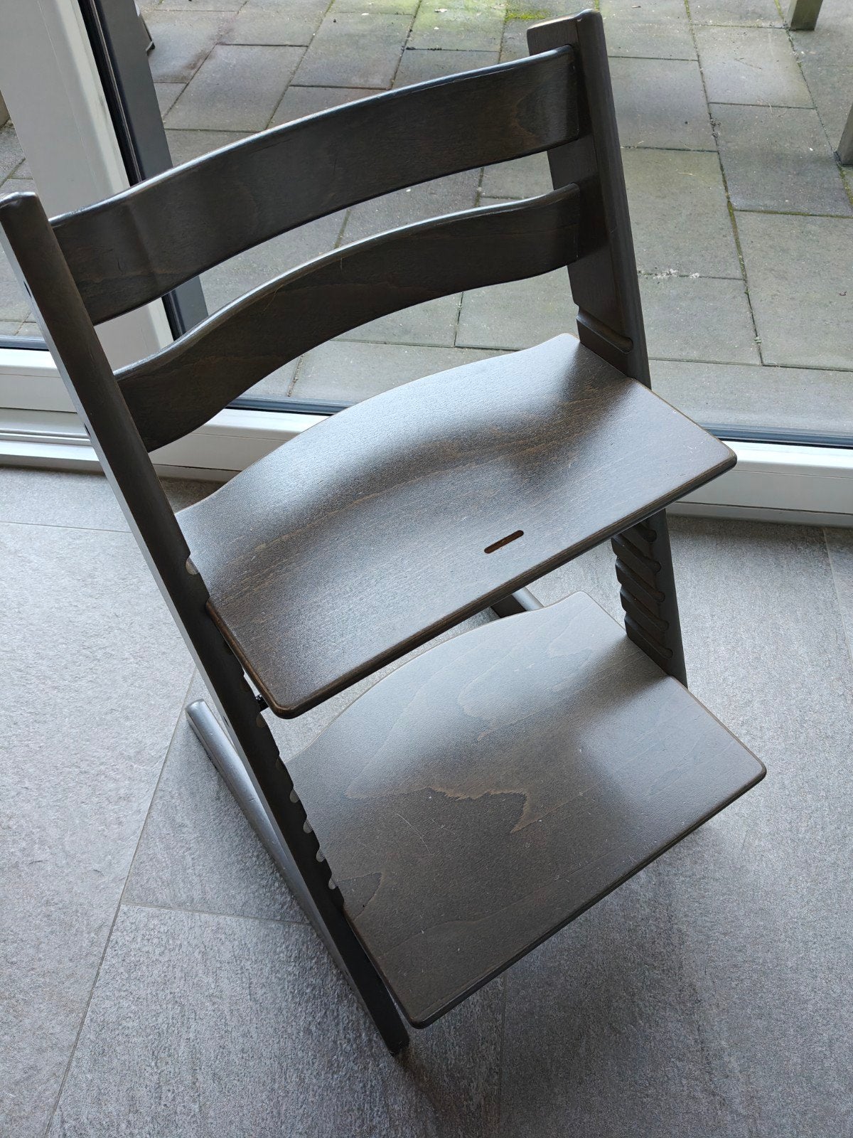 Stokke tripp trapp Hazy grey, Ophalen, Zo goed als nieuw, Meegroeistoel