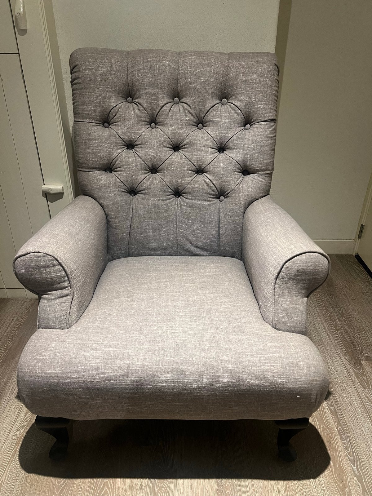 Grijze fauteuil La Première, Ophalen, 75 tot 100 cm, Zo goed als nieuw, 75 tot 100 cm