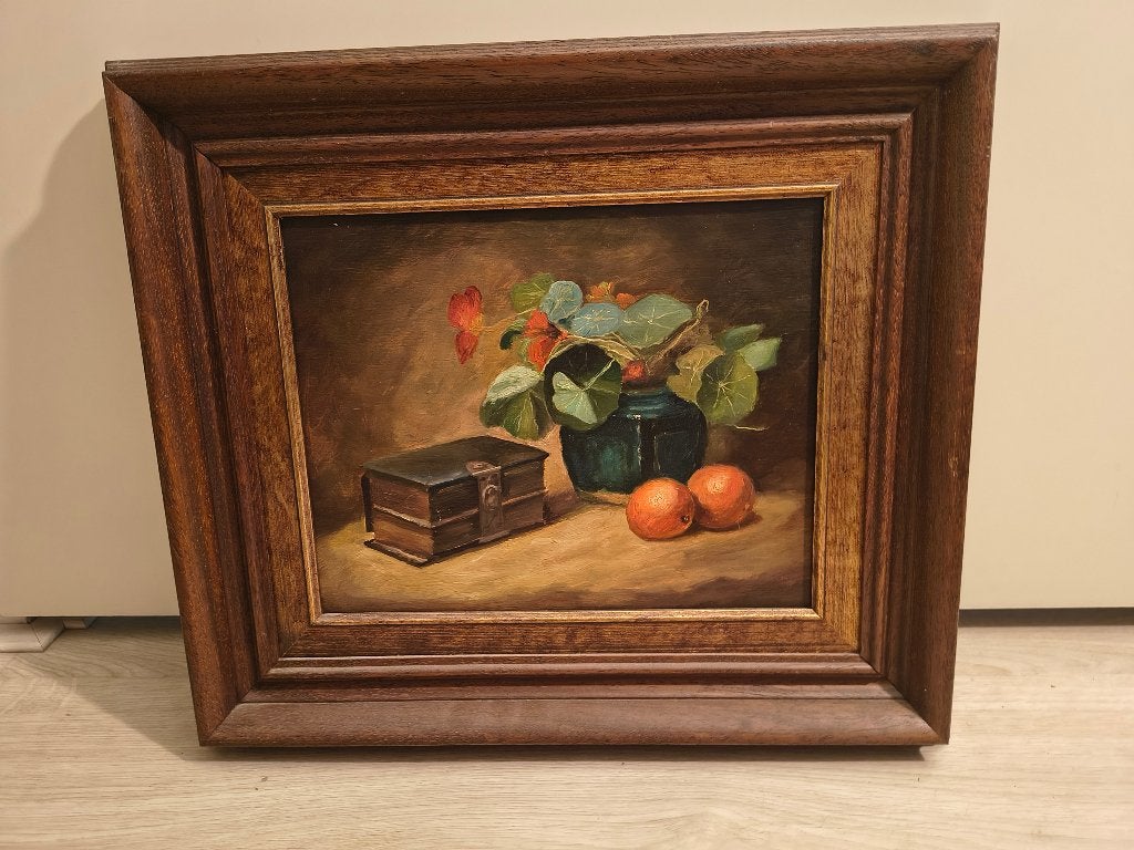Olieverf schilderij Roel Wildeboer Stilleven, Paneel, Realistisch, Stilleven, Ophalen of Verzenden