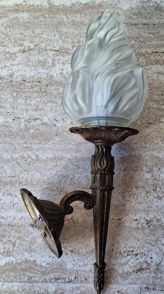 antieke toortswandlamp, Ophalen of Verzenden
