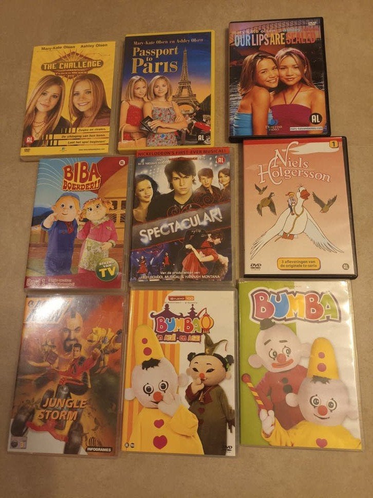Grote DVD Collectie: Bumba, Mary-Kate & Ashley, en meer!, Gebruikt, Animatie, Alle leeftijden, Ophalen of Verzenden