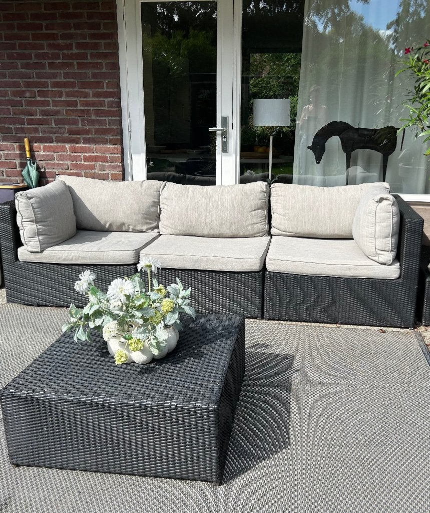 Loungeset tuin, Ophalen, 4 zitplaatsen, Gebruikt, Loungeset