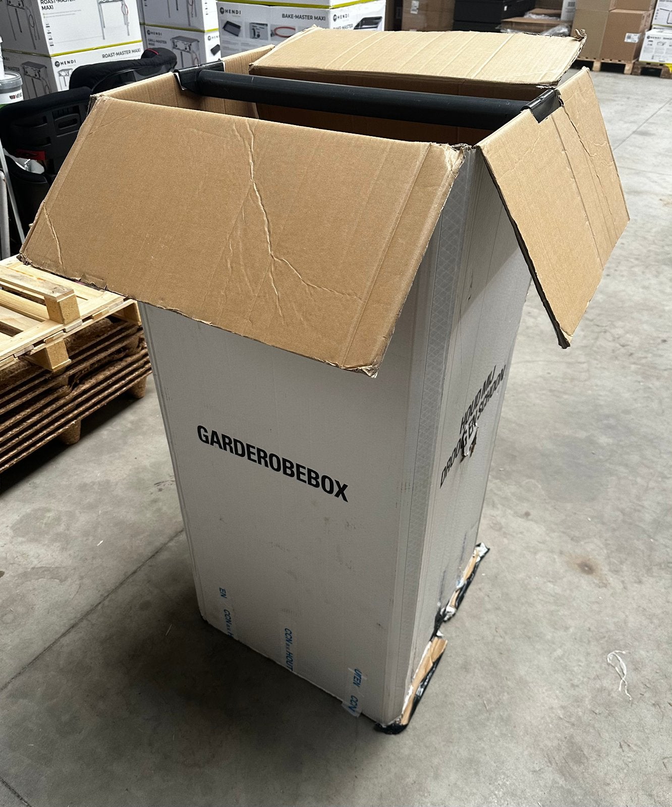 Garderobe verhuisdozen 3 stuks, Ophalen, 40 tot 60 cm, Opvouwbaar, 50 tot 75 cm