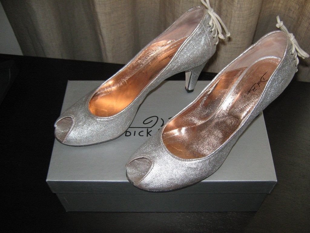 Pumps Dick Boons zilver maat 41, Ophalen, Pumps, Overige kleuren, Zo goed als nieuw