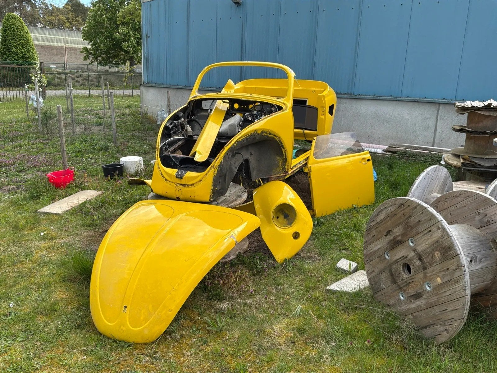 Uniek Restauratieproject Volkswagen Kever Speedster Ombouw!, Ophalen, Gebruikt, Motorkap, Volkswagen