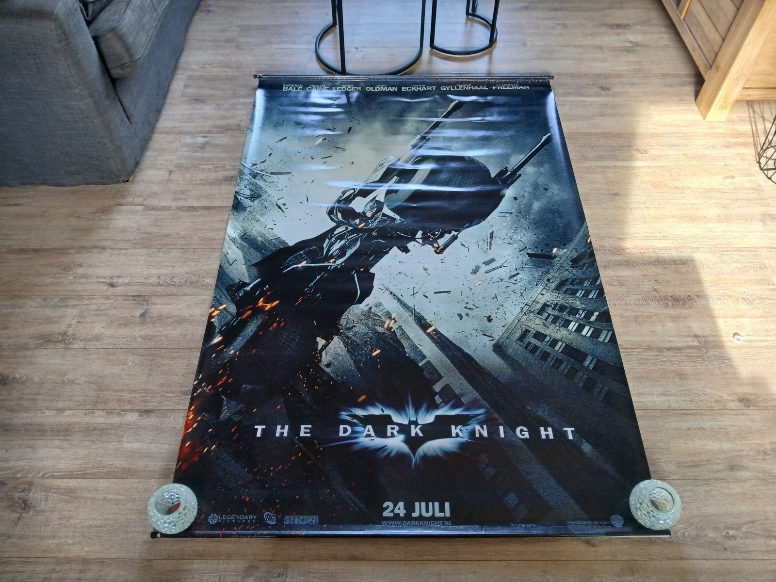 Batman movie banner vinyl 185x125, Verzamelen, Ophalen, Deurposter of groter, Film en Tv