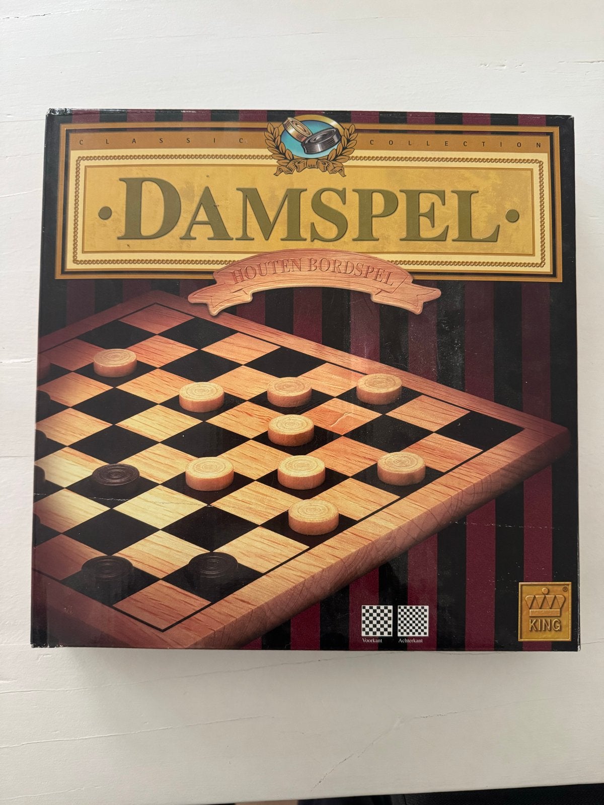 Nieuw Houten Dambord 30x30 cm - Nog in plastic, Ophalen of Verzenden, Nieuw