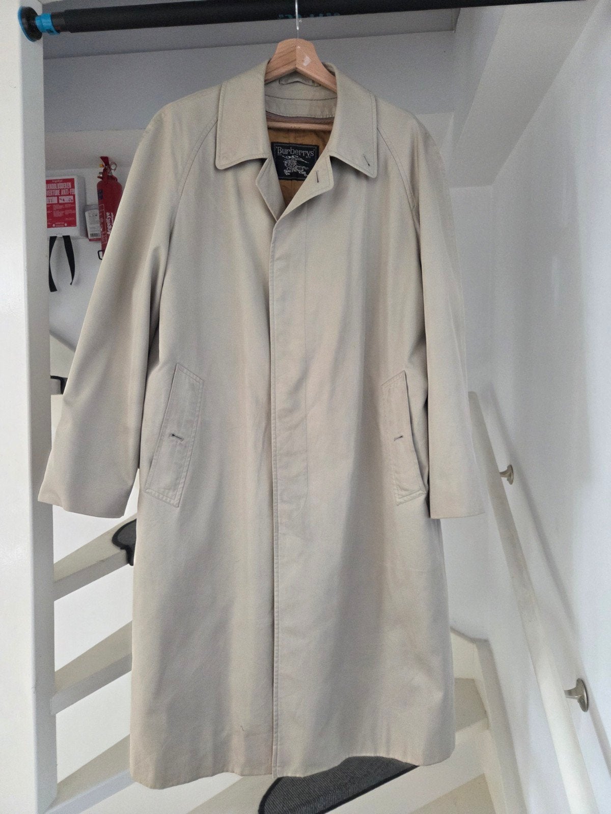 Burberry's vintage trenchcoat met uitneembare voering, Ophalen, Beige, Zo goed als nieuw, Burberry's