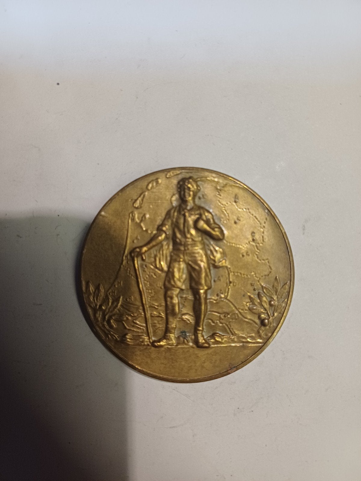 Oude Turnkring 's Gravenhage medaille 1936, Postzegels en Munten, Penningen en Medailles, Ophalen