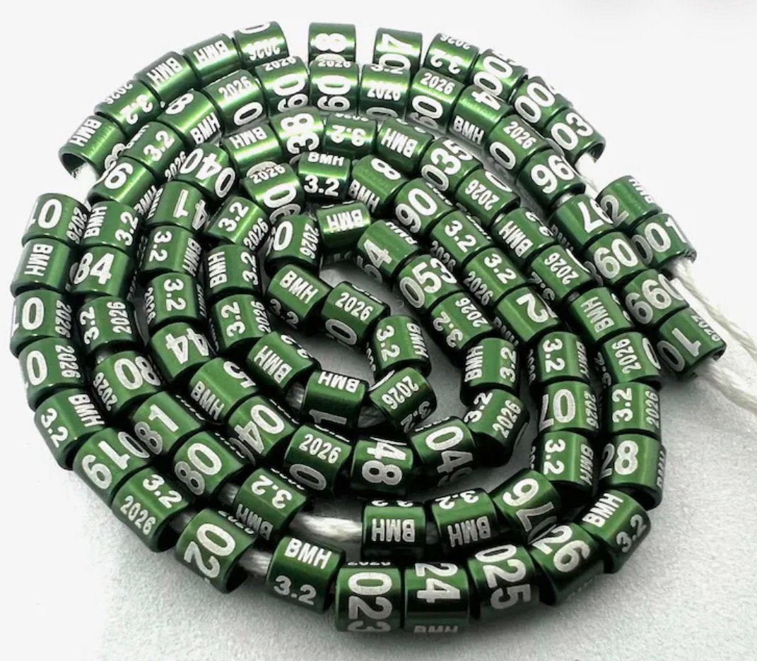 jaarringen 2026 5,5 mm (voor Valkparkietjes)., Verzenden, Nieuw, Overige typen