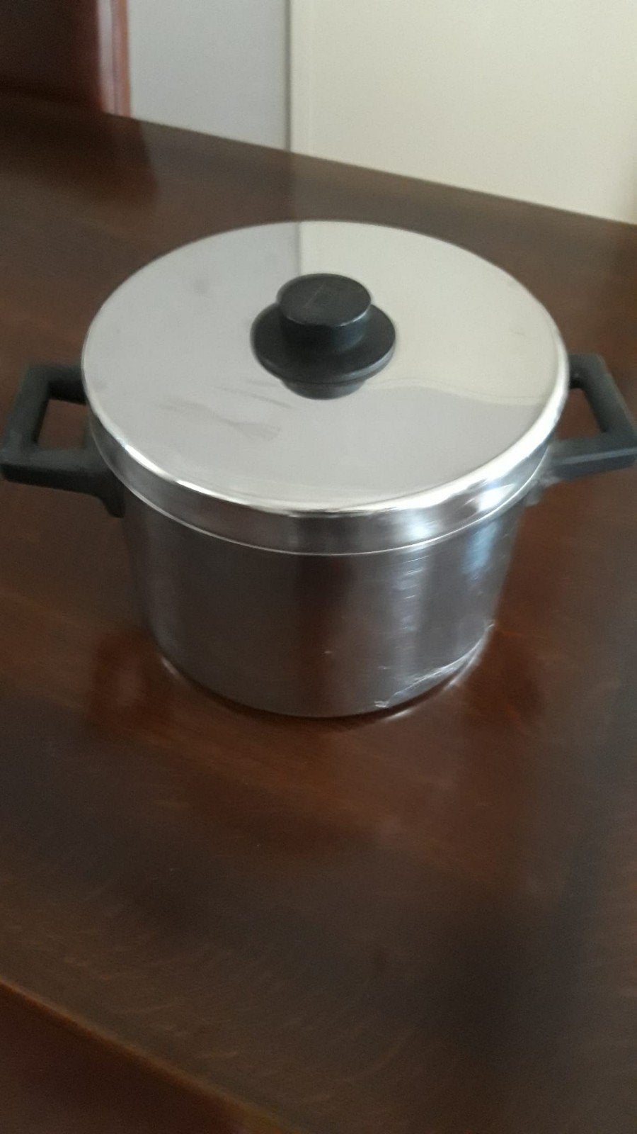 RVS Soeppan 5 liter met deksel, Gebruikt, Ophalen of Verzenden, Rvs, Kookpan