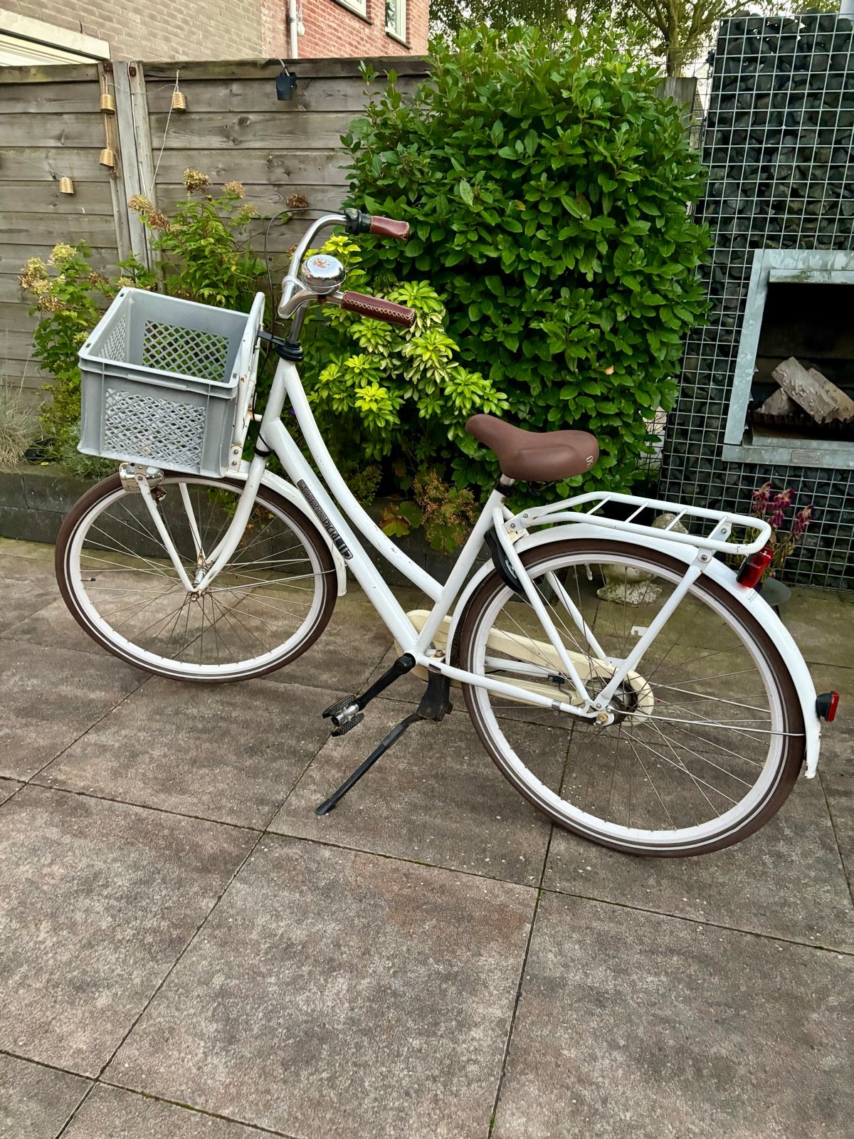 Sparta Pick-Up Damesfiets - Wit met mandje, Ophalen, Terugtraprem, Sparta, Gebruikt
