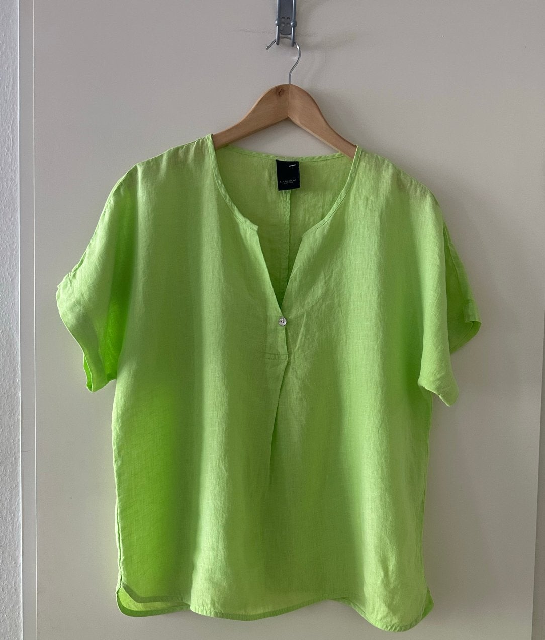 Luxzuz One Two Linnen Blouse Maat L, Kleding | Dames, Ophalen of Verzenden, Zo goed als nieuw, Maat 42/44 (L), Groen