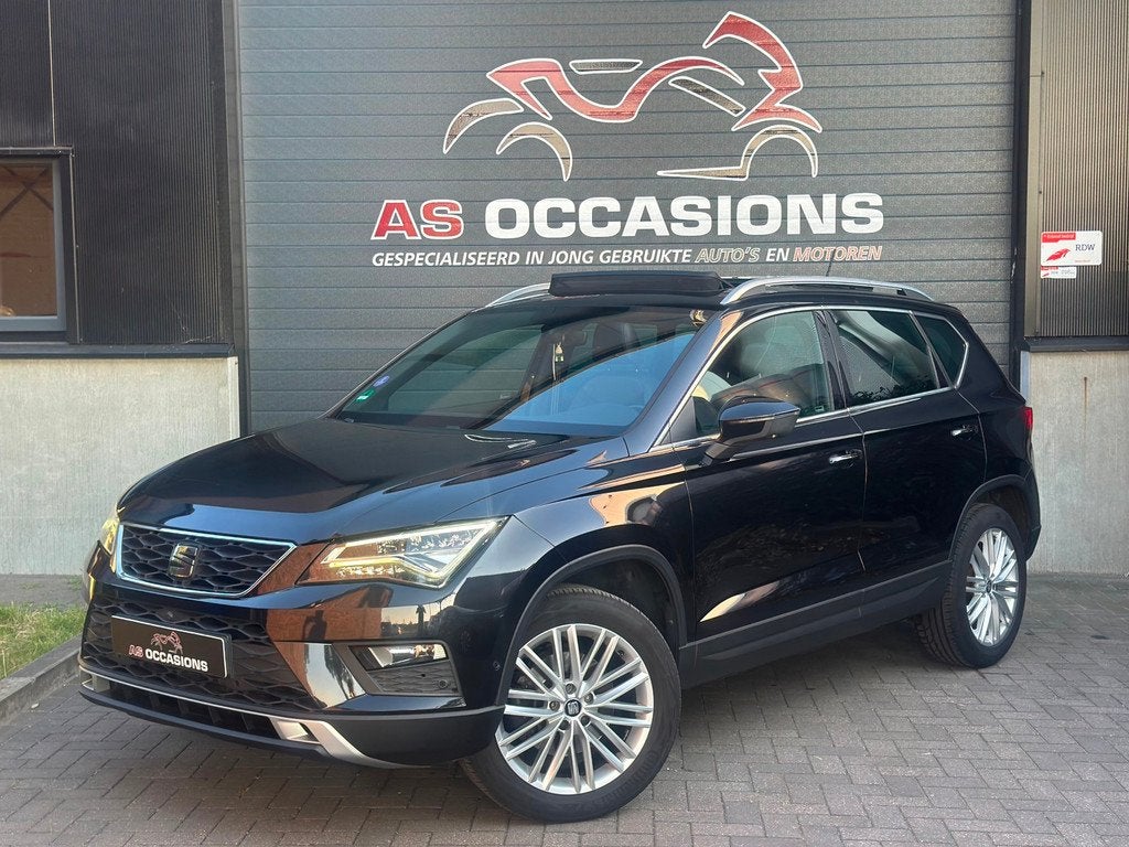 Seat Ateca 1.4 EcoTSI - Pano - CarPlay - 360 Cam - Stoelvw, Auto's, Seat, Bedrijf, Te koop, Ateca, 360° camera, ABS, Achteruitrijcamera