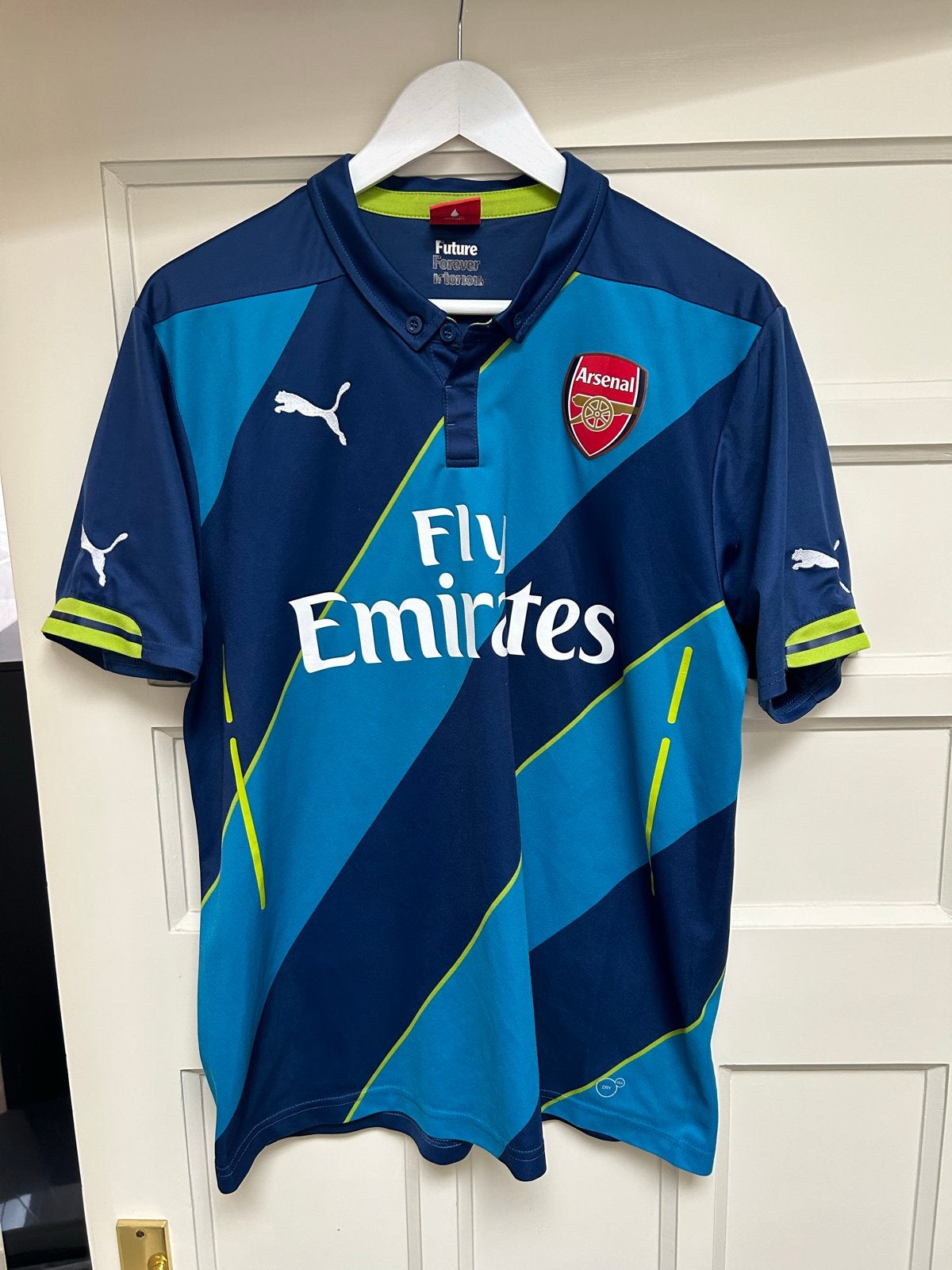 Officieel derde tenue Arsenal 2014-2015 maat L, Maat L, Verzenden, Zo goed als nieuw, Shirt