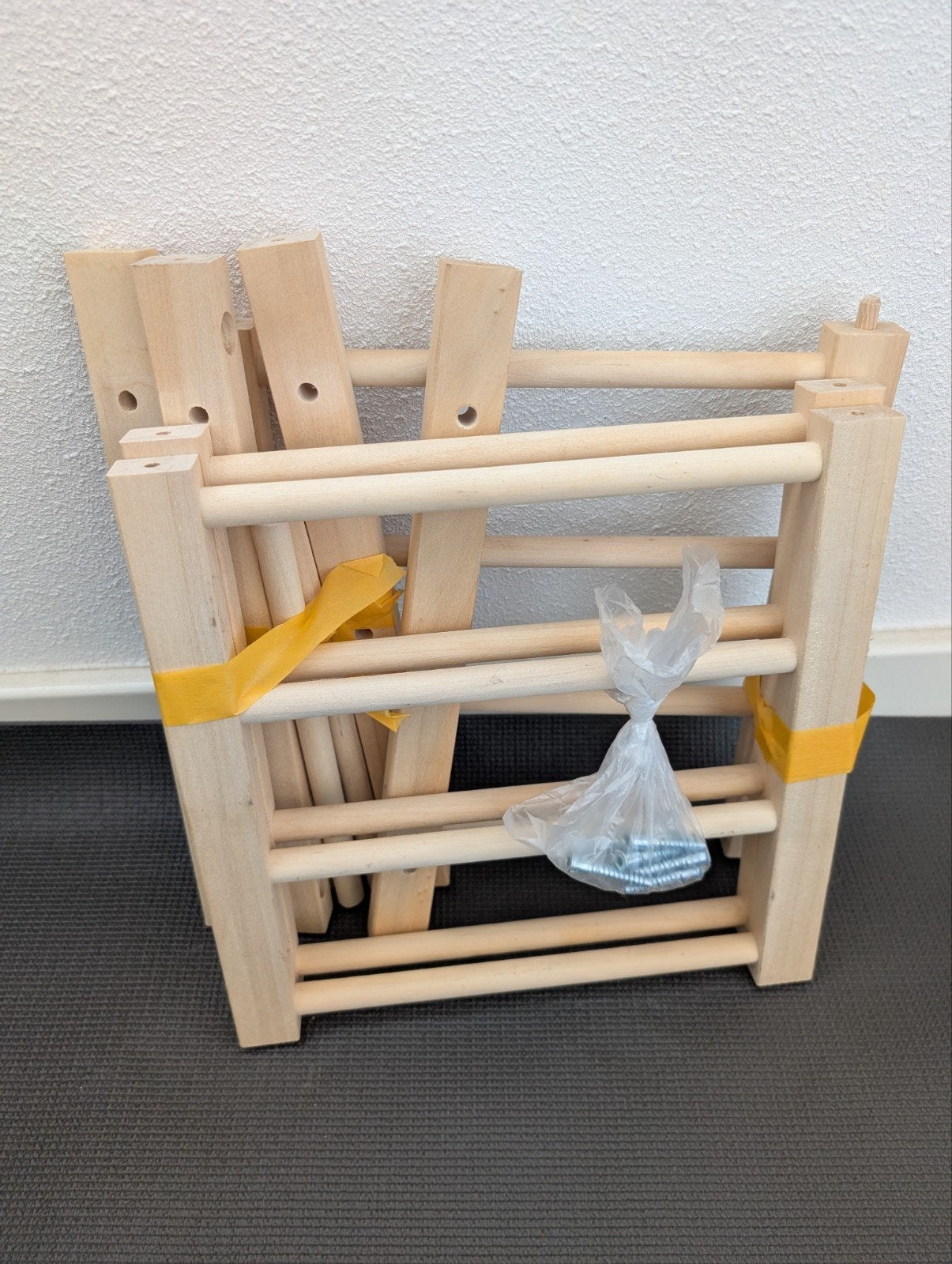 IKEA Hutten houten wijnrek 9 flessen, Huis en Inrichting, Ophalen, Gebruikt, 5 tot 15 flessen, 5 – 50