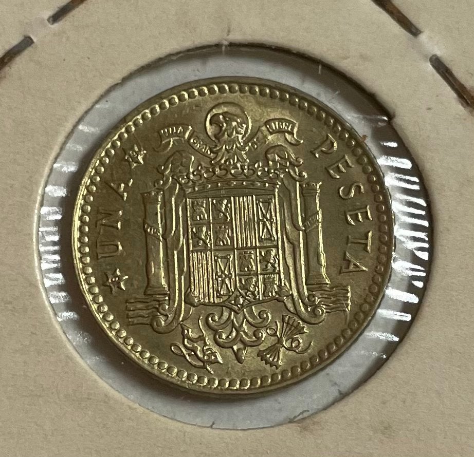 1 peseta Spanje 1975, Ophalen of Verzenden, Overige landen