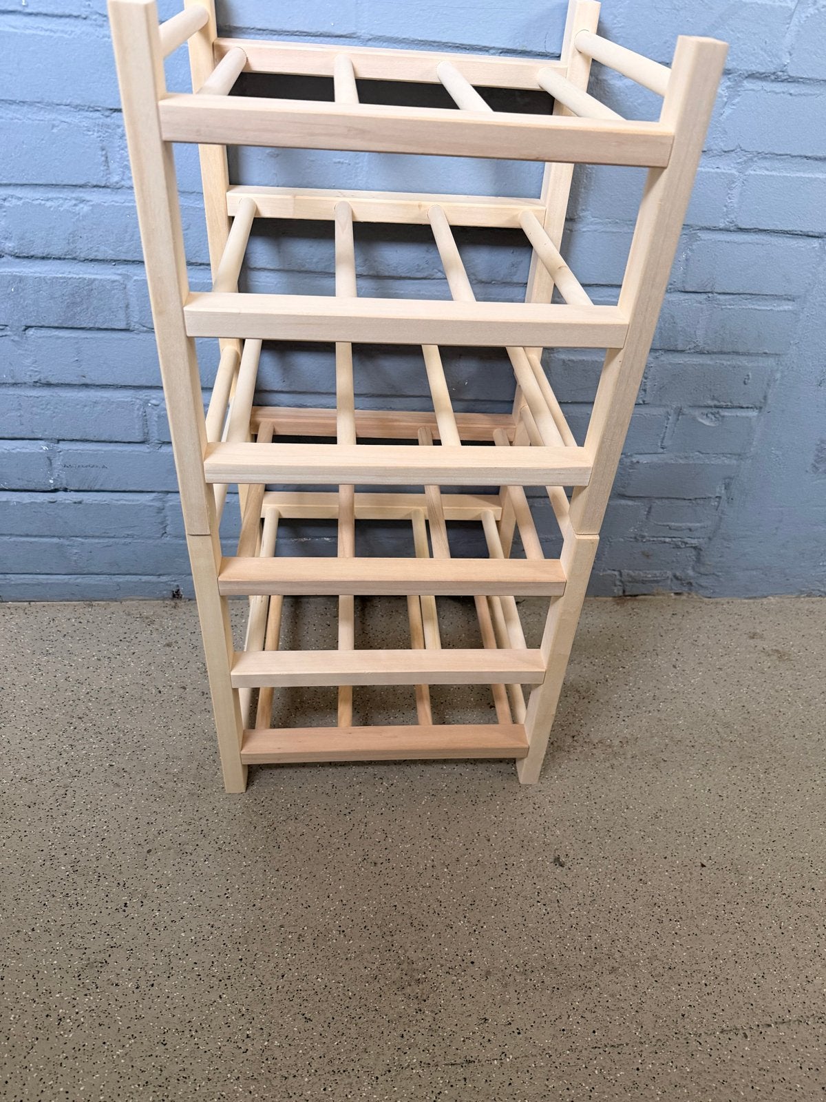 Houten Wijnrek Hutten Ikea -Uitbreidbaar, Huis en Inrichting, Ophalen, 5 tot 15 flessen, Nieuw, 5 – 50