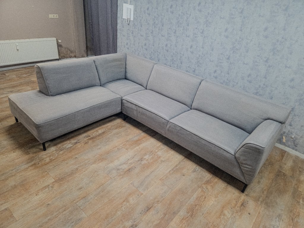 Mooi Groot Grijs Hoekbank - TopStaat !!!, Info@banxtel.nl, Gebruikt, Overige maten, Hoekbank