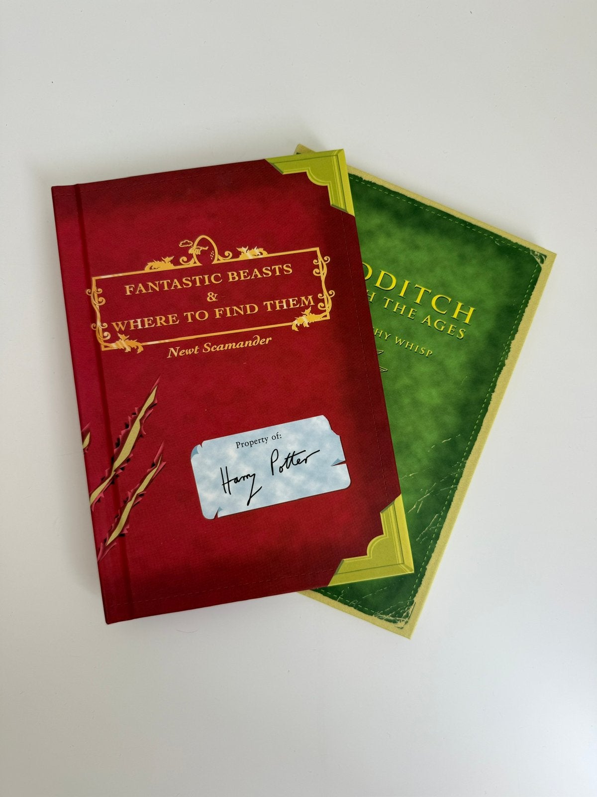 Harry Potter – Hogwarts Library: 2x schoolboek Harry, Ophalen of Verzenden, Zo goed als nieuw, Boek of Poster