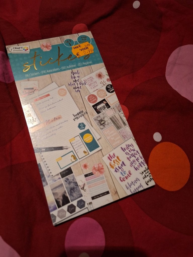 Stickerblok, Ophalen of Verzenden, Zo goed als nieuw