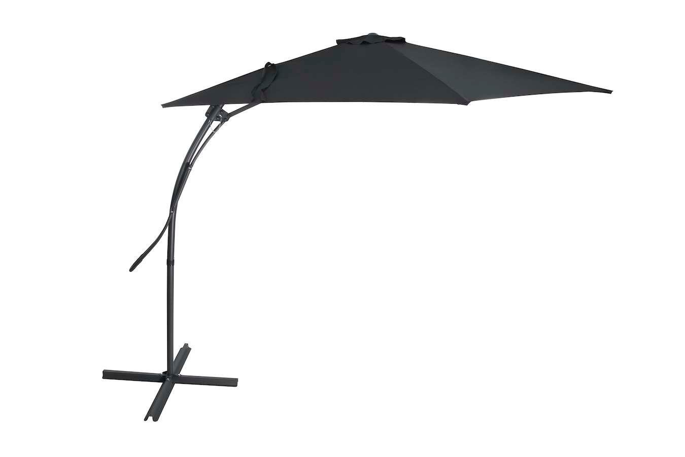 Zweef Parasol - kleur Donkergrijs merk:FeelFurniture, Ophalen, Nieuw, 2 tot 3 meter, Stokparasol