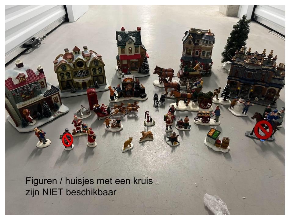Lemax kersthuisjes en figuren (opkoop), Ophalen, Gebruikt