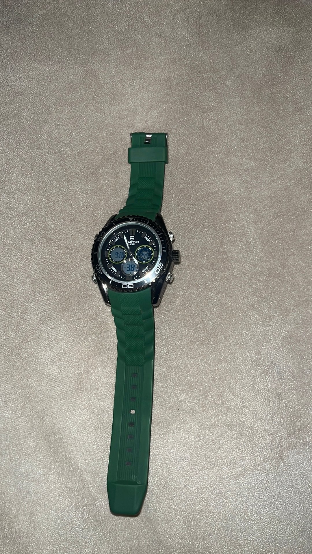 MARTYN line horloge, Ophalen of Verzenden, Zo goed als nieuw, Groen, Jongen of Meisje