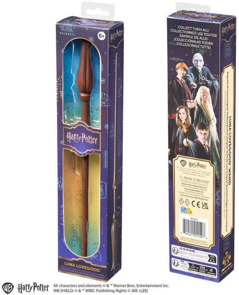 Noble Collection Harry Potter PVC Toverstok Luna Lovegood, Info@fantasy-kingdom.nl, Nieuw, Ophalen of Verzenden, The Noble Collection