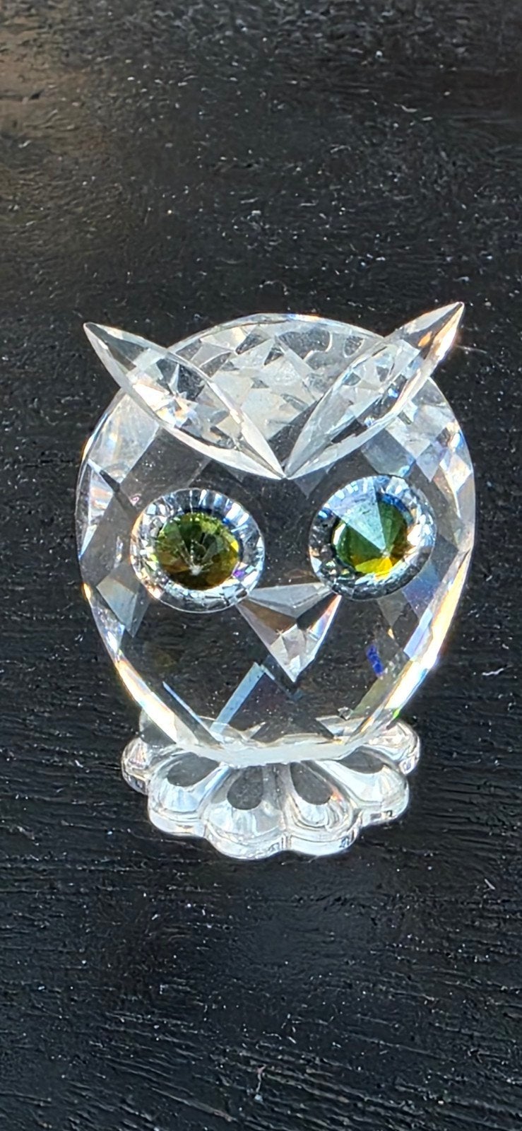 Swarovski Uil Mini - Helder Kristal met Gekleurde Ogen, Verzamelen, Ophalen, Zo goed als nieuw, Figuurtje