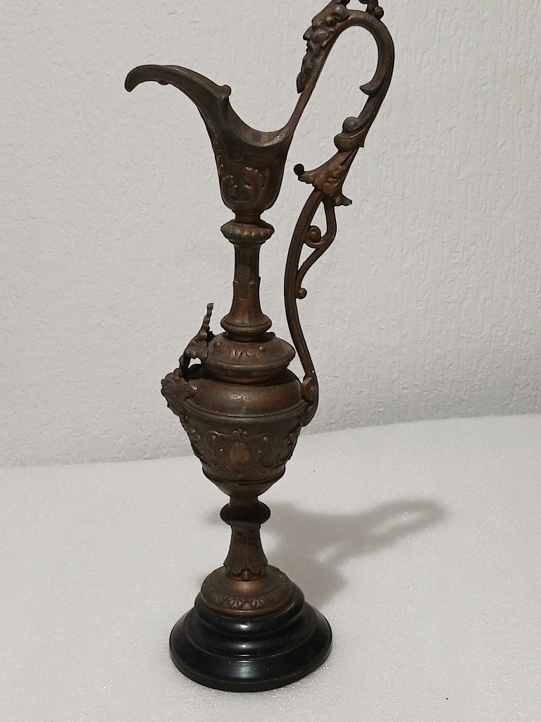 Antieke Messing Kruik/Urn 42 cm Hoog, Ophalen of Verzenden