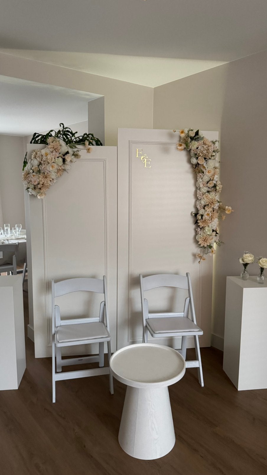 Backdrop voor verloving/babyshower/verjaardag, Ophalen, Nieuw, Geboorte of Huwelijk