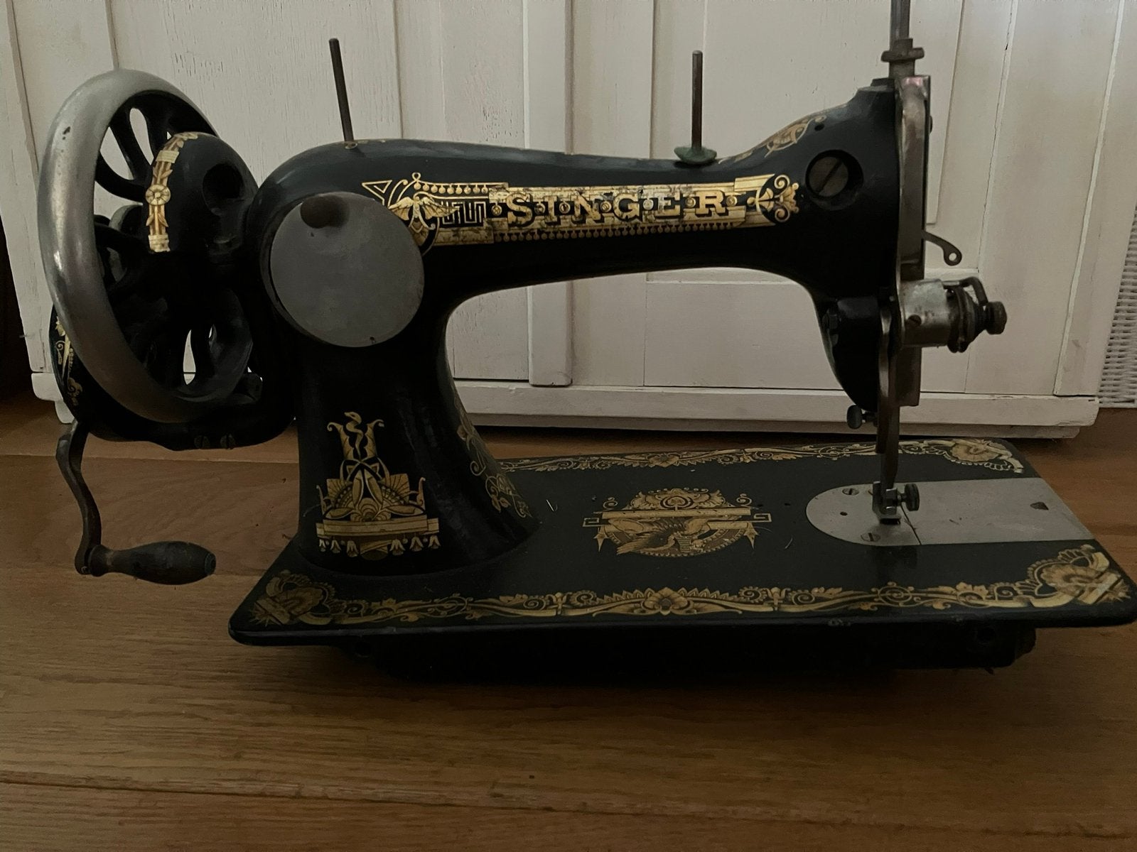 Singer naaimachine (een oudje), Ophalen