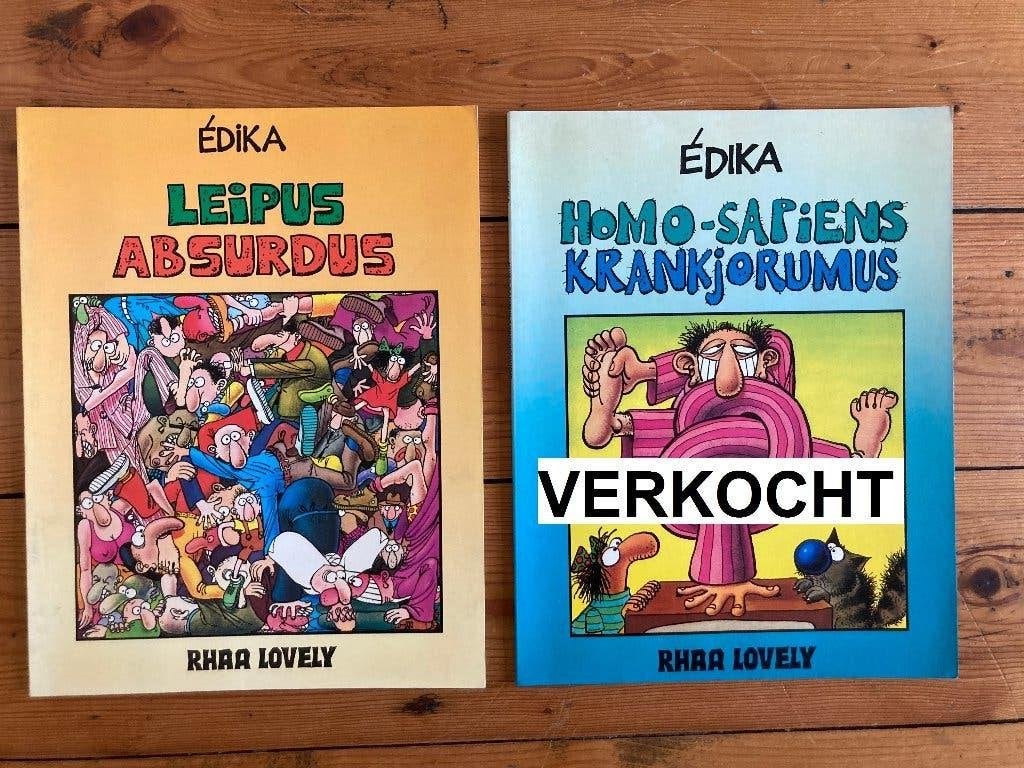 Absurde humor stripverhalen Edika Hein de Kort stripalbums, Meerdere stripboeken, Ophalen of Verzenden, Gelezen, Diverse auteurs