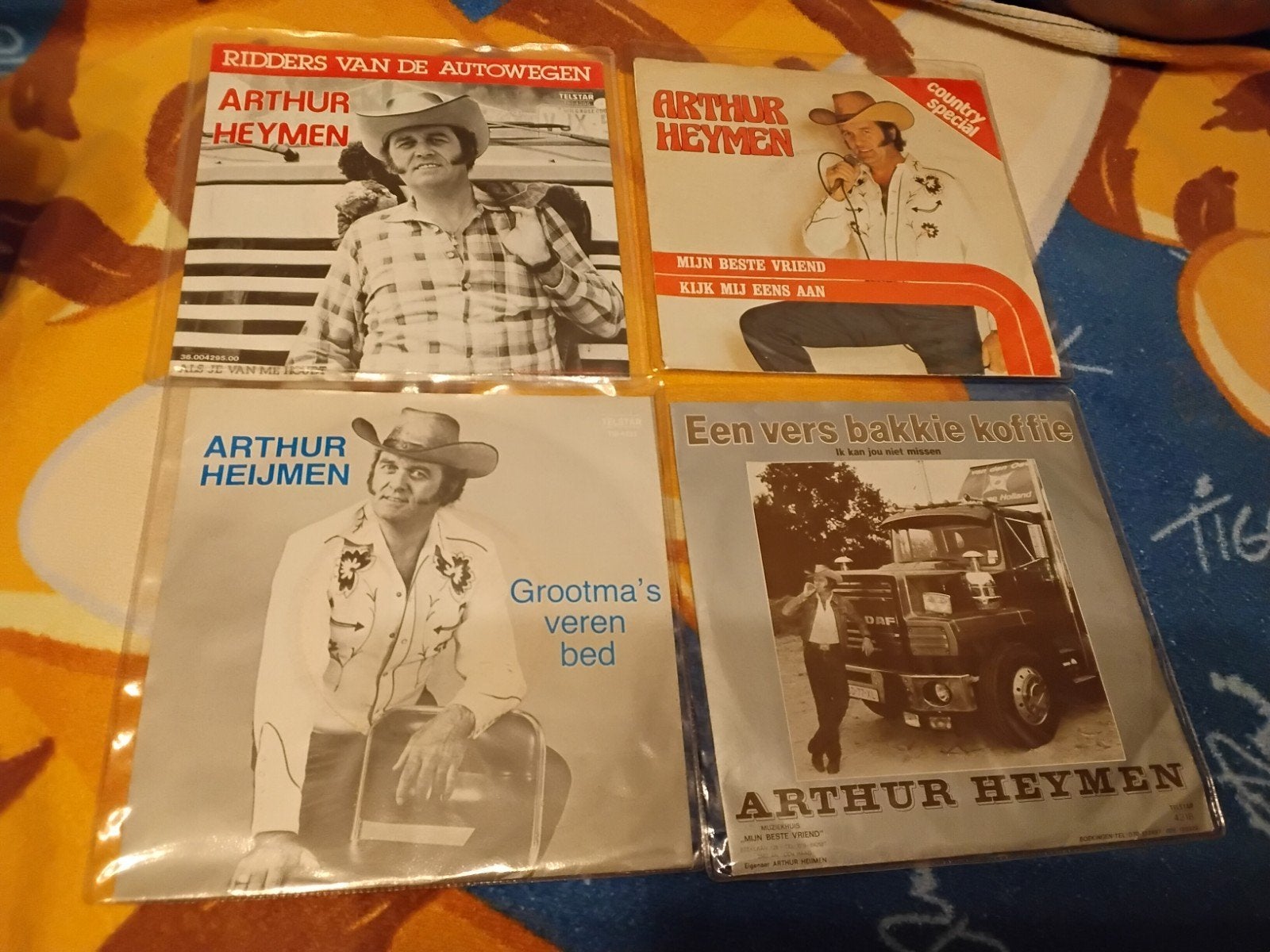 singles Arthur Heijmen origineel singles  4 stuks, Ophalen of Verzenden, Gebruikt, Overige formaten, Levenslied of Smartlap