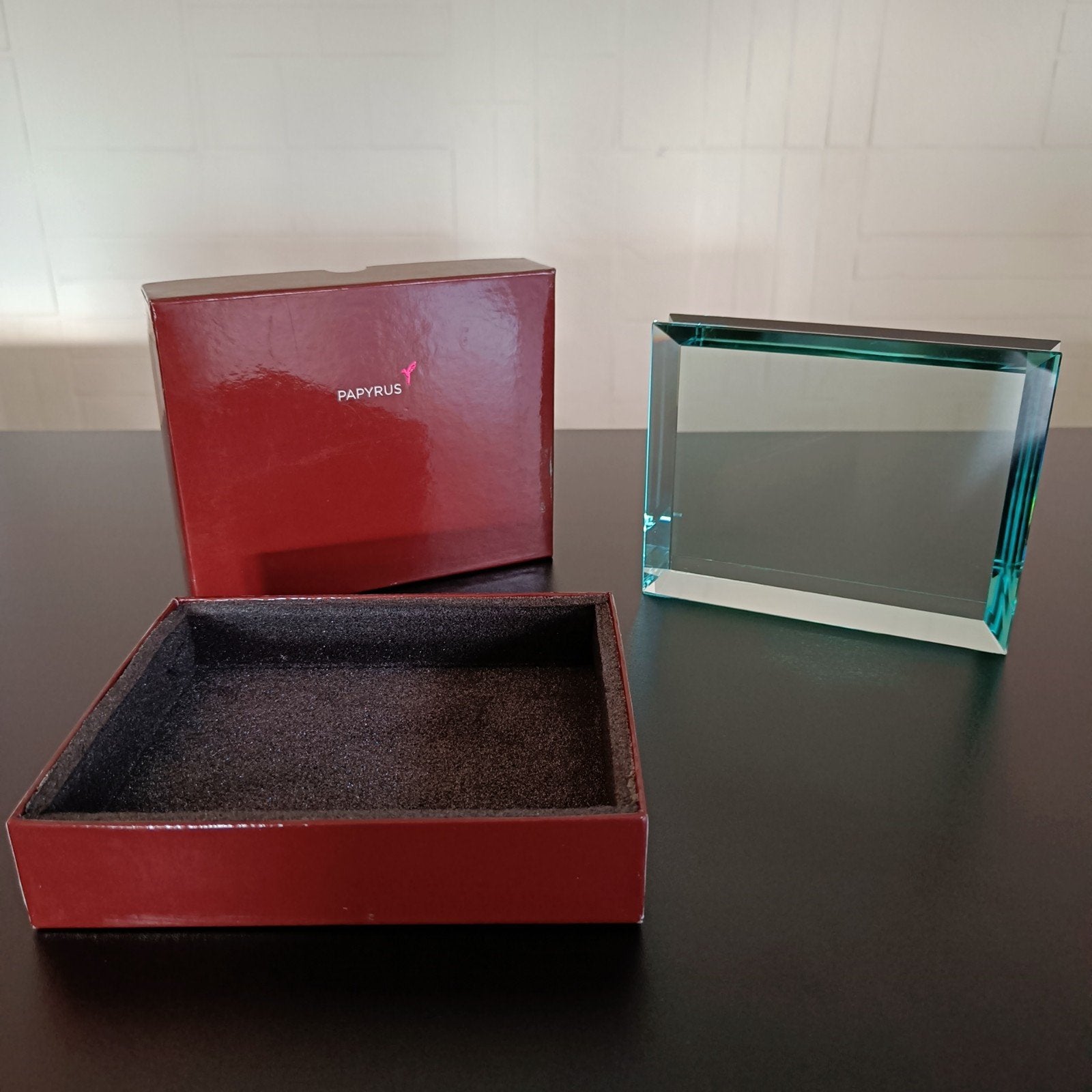 Glazen fotolijst van Papyrus., 14 cm, Fotolijst, 11 cm, Overige kleuren