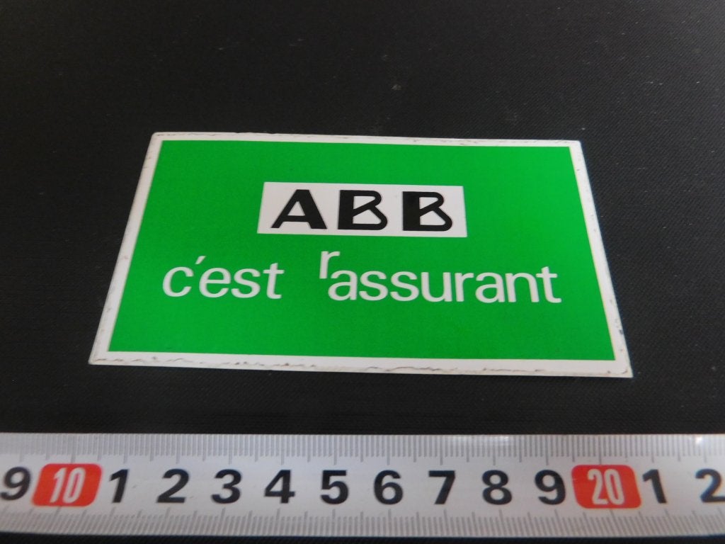 sticker 551 ABB c'est r assurant, Ophalen of Verzenden, Zo goed als nieuw