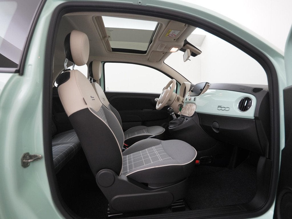 Fiat 500 1.0 Hybrid Lounge | Schuifdak | Navigatie | Apple/A, Auto's, Fiat, Voorwielaandrijving, 12 maanden, Stof, Euro 6