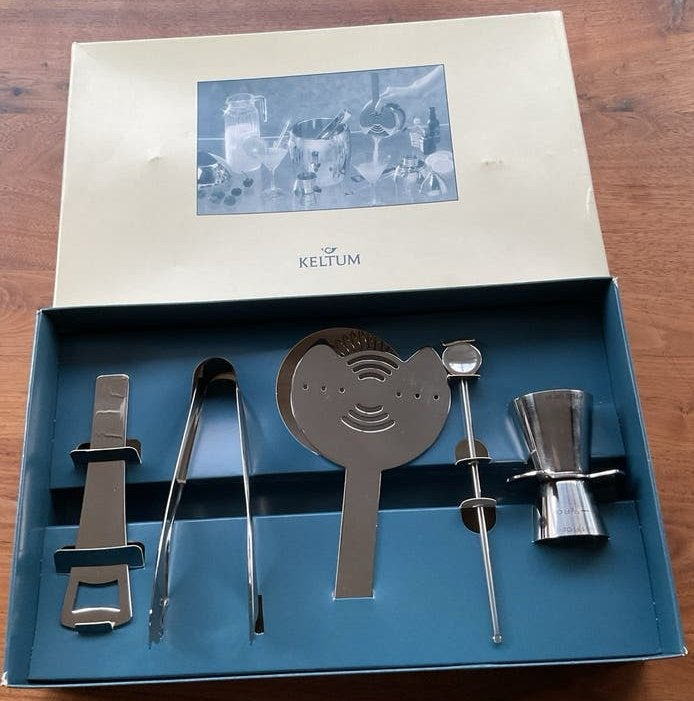 Keltum Cocktail Set rvs - Nieuw in Doos, Overige typen, Ophalen of Verzenden, Metaal, Overige merken