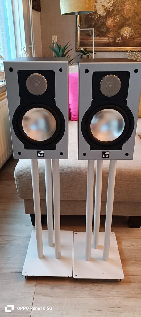 ELAC CL 82 LUIDSPREKERS SILVER EDIT, Audio, Tv en Foto, Luidsprekers, Overige merken, Gebruikt, Ophalen of Verzenden, 60 tot 120 watt