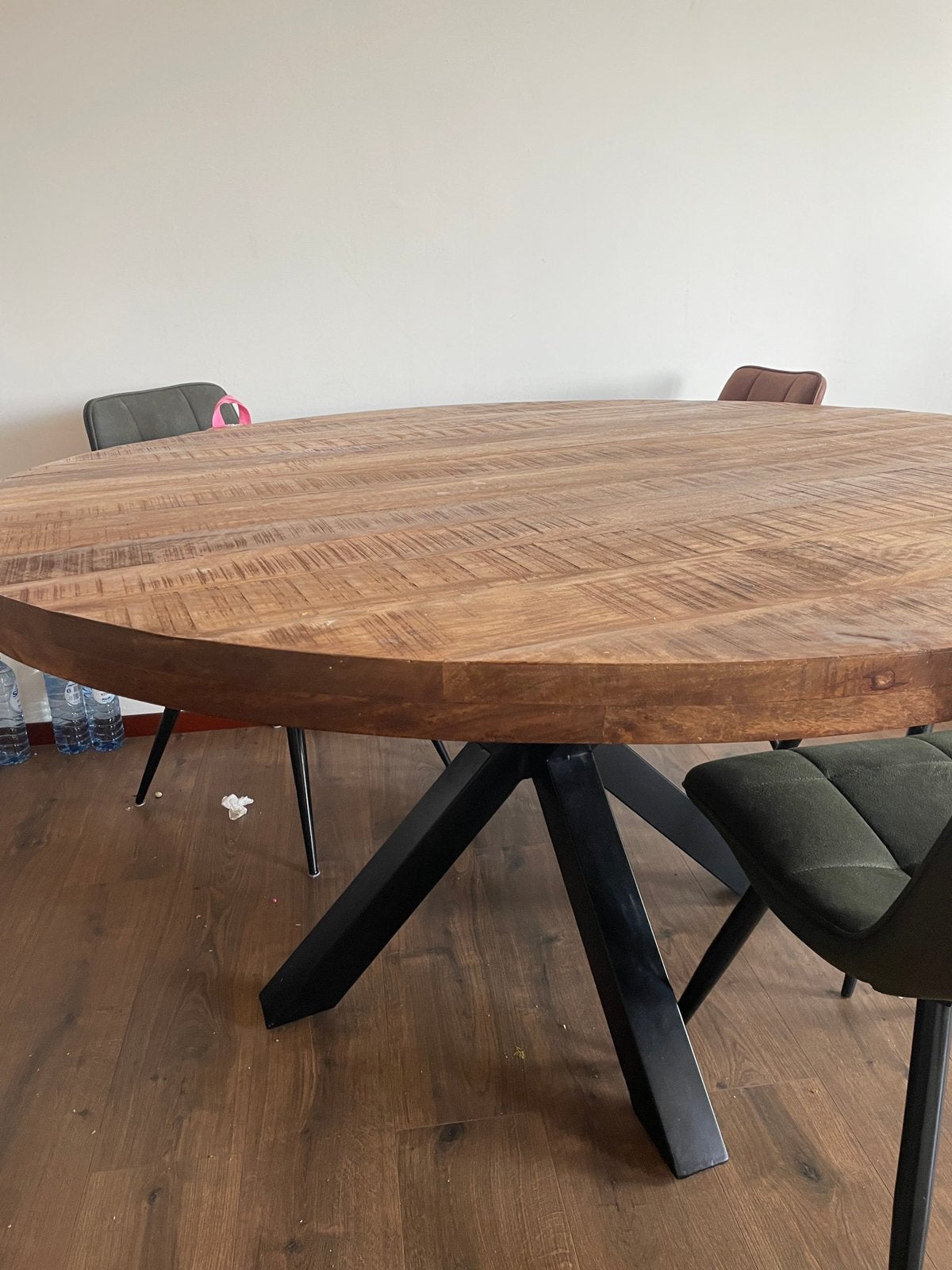 Mango hout eettafel , zonder schade 150 cm, Huis en Inrichting, Tafels | Eettafels, Ophalen of Verzenden, Zo goed als nieuw, Rechthoekig
