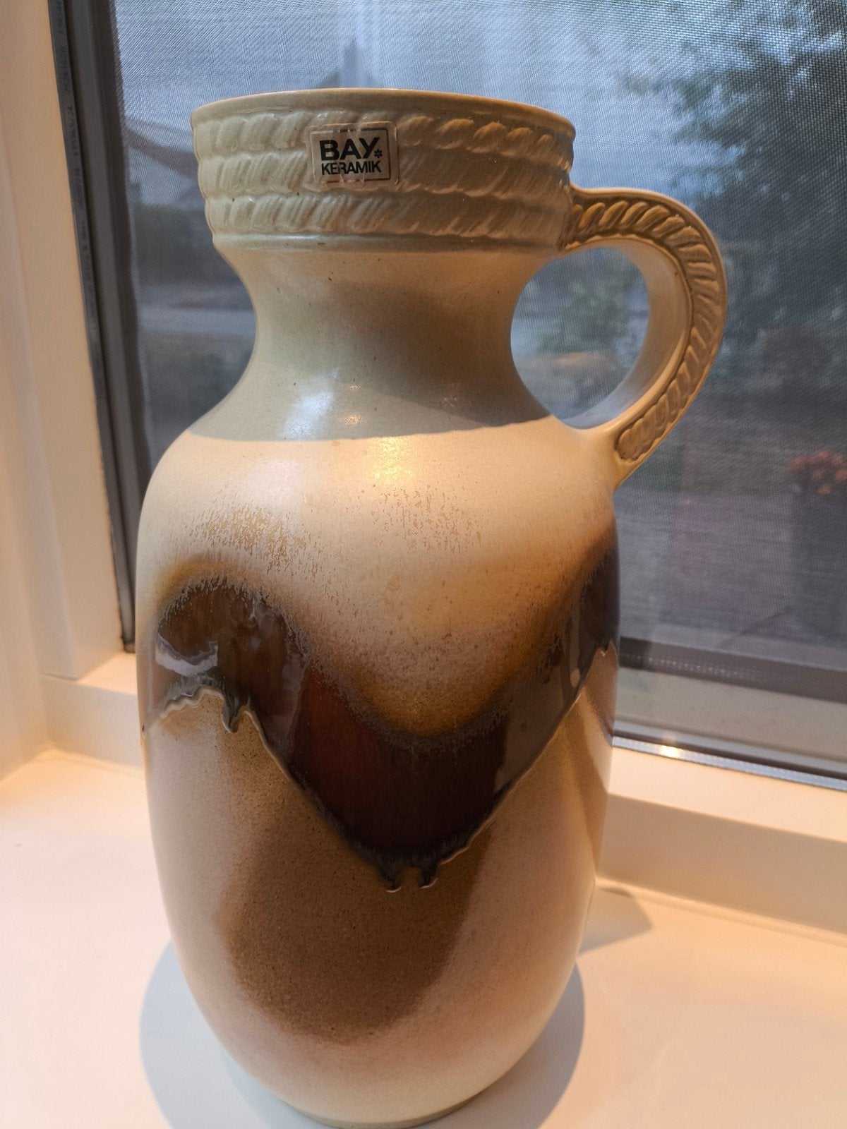 Mooie Bay Keramiek vaas - W-Germany - Vintage, Antiek en Kunst, Antiek | Vazen, Ophalen